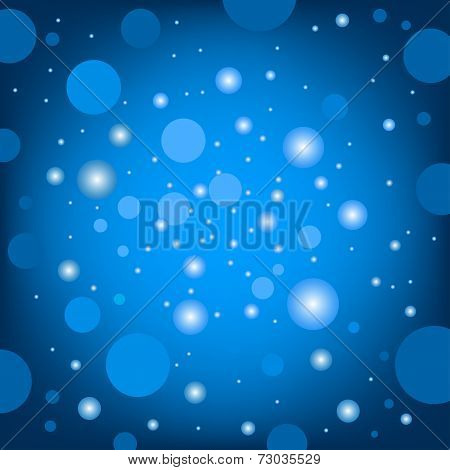 circular effects blue background