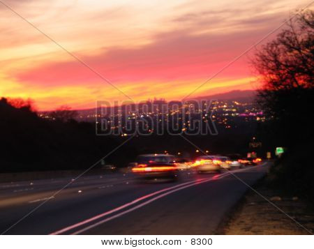 Rozmazaný Sunset La