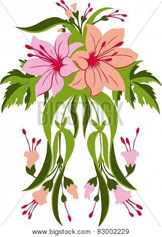 Bouquet of lilies.