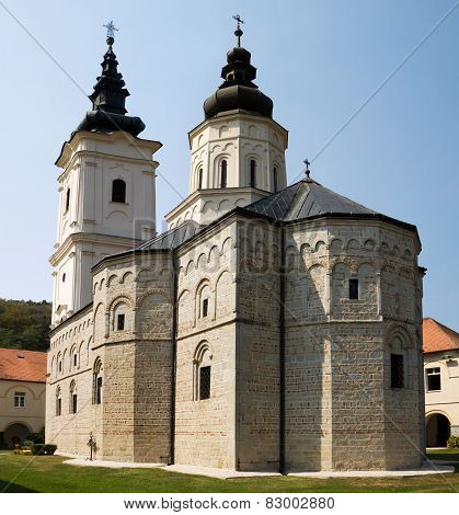 The Church In The Orthodox Monastery Jazak In Serbia