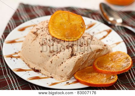 Chocolate And Orange Semifredo Ice Cream