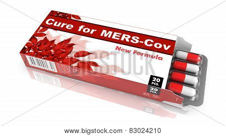 Cure for MERS-Cov - Red Pack of Pills.