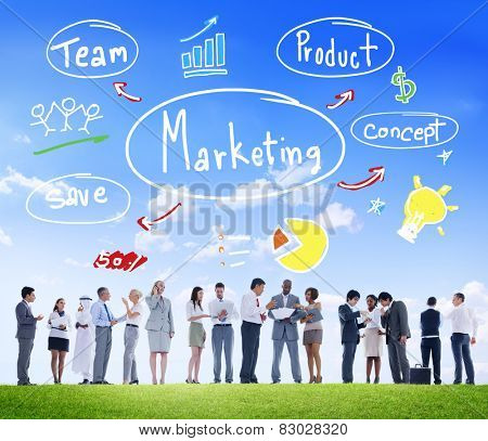 Marketing Strategy Team Business Commercial Advertising Concept