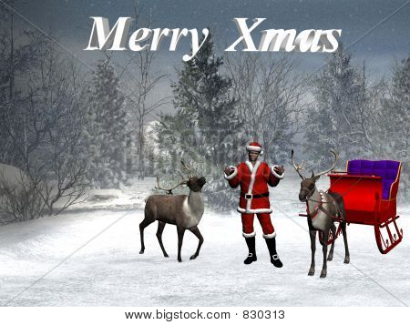 Czarny santa claus