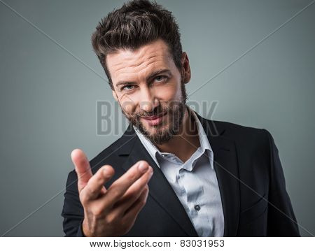 Attractive Man Flirting