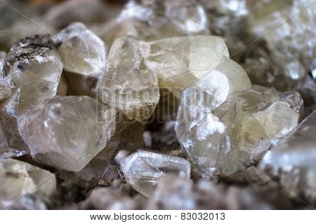 druse of calcite crystalls