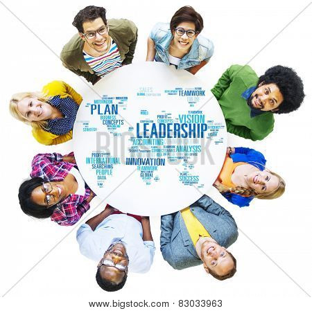 Leadership Boss Management Coach Chief Global Concept