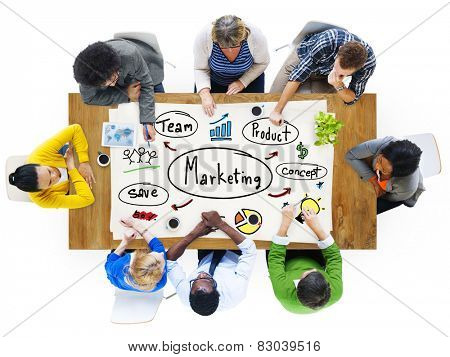Marketing Strategy Team Business Commercial Advertising Concept