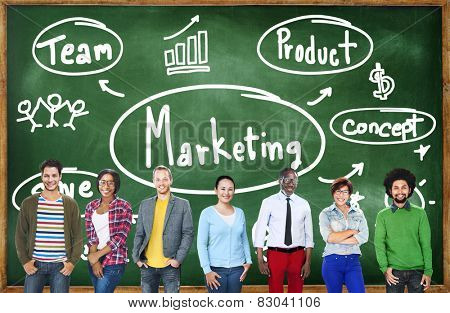 Marketing Strategy Team Business Commercial Advertising Concept