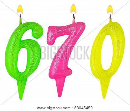 Candles Number Six Hundred Seventy