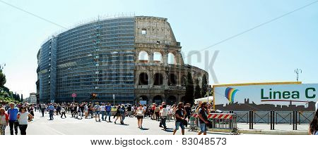 View Of Rome City Old Center On June 1, 2014