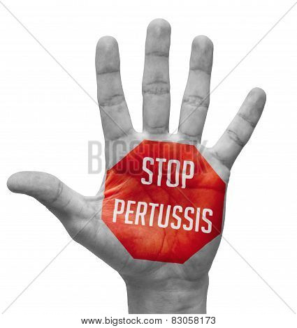 Stop Pertussis on Open Hand.
