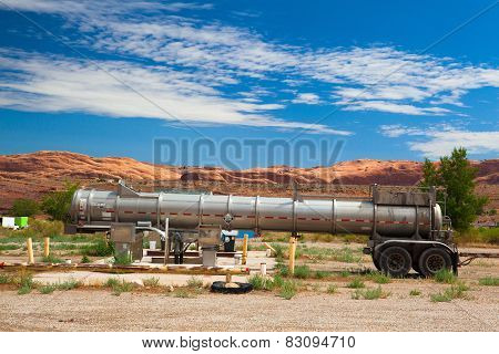 Old Petrol Station In Moab.