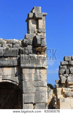 Ancient Dead Town In Myra Demre Turkey