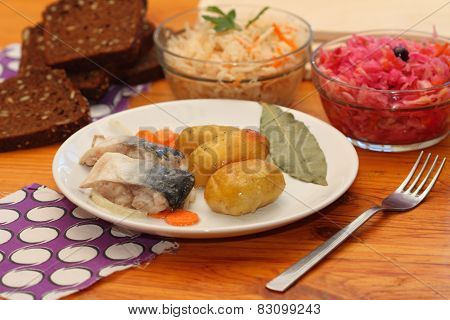 Marinated Mackerel And The Baked Potato