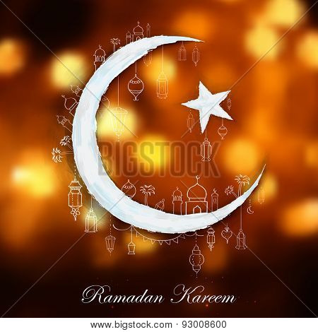 illustration of Ramadan Kareem (Generous Ramadan) background