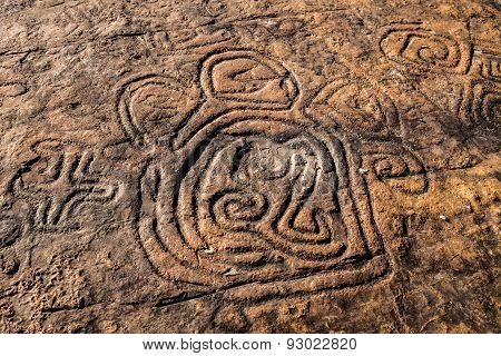 Rock Paintings At The Dominican Republic