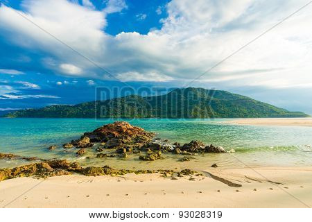 Beach And Tropical Andaman Sea With Blue Sky