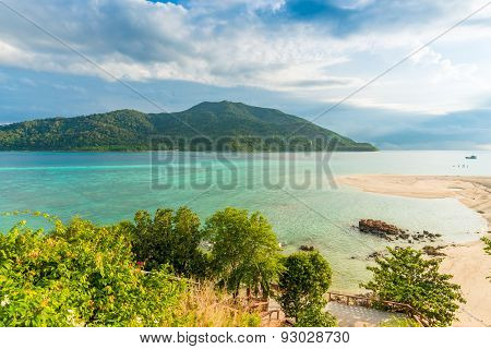 Beach And Tropical Andaman Sea With Blue Sky