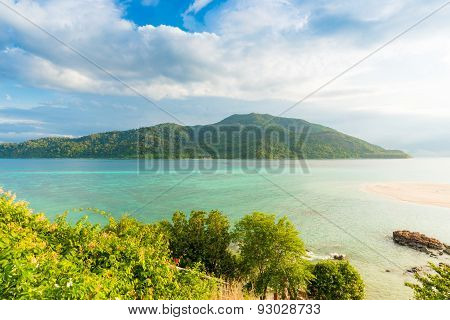 Beach And Tropical Andaman Sea With Blue Sky