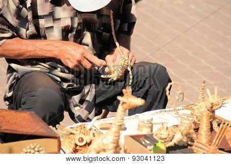 People On The Street Craftsman In Nizhny Novgorod