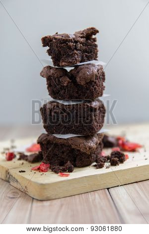 Stack Of Mocha Brownie
