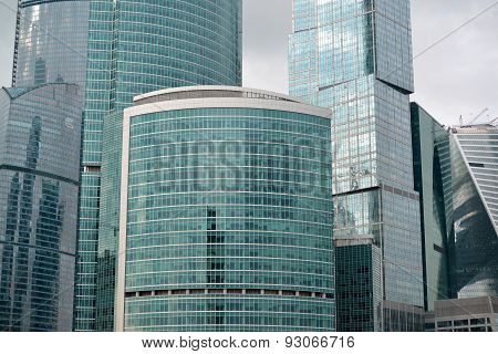 Moscow. Russia - May 23.2015. The Moscow International Business Center. Mibc Is One Of  Largest Cons