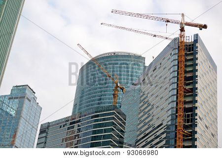 Moscow. Russia - May 23.2015. The Moscow International Business Center. Mibc Is One Of  Largest Cons