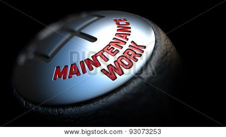 Maintenance Work. Gear Lever. Control Concept.