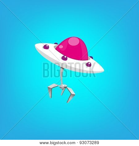 Pink flying ufo