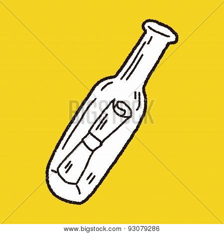 Bottle Message Doodle