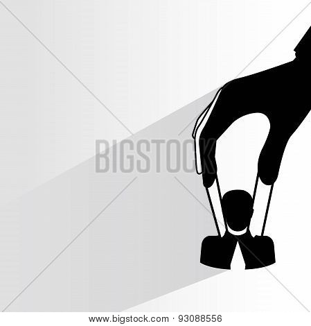 hand holding human