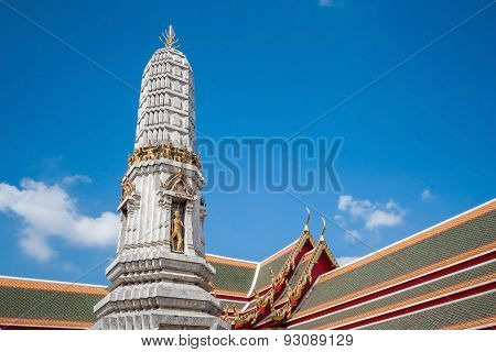 White pagoda in Thailand