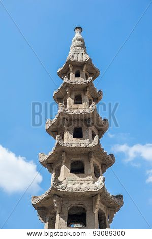 White pagoda in Thailand