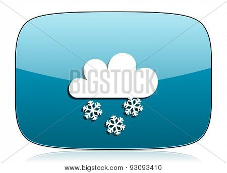snowing icon waether forecast sign 