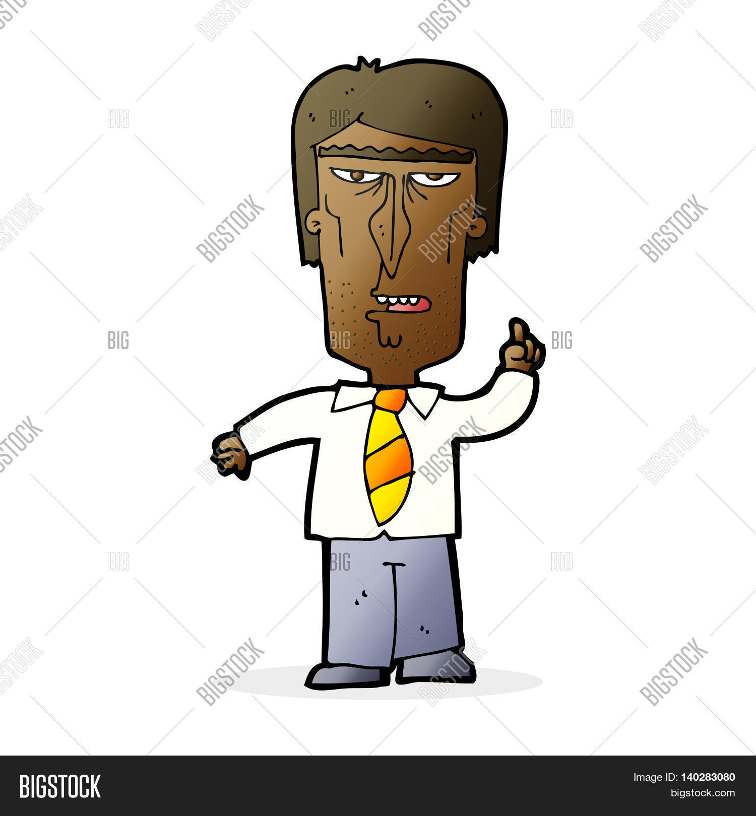 Cartoon Grumpy Boss Image & Photo (Free Trial) | Bigstock