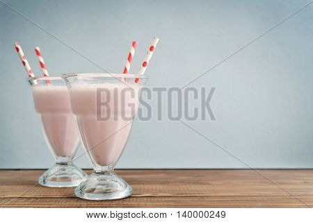Milkshake On Wodeen Table