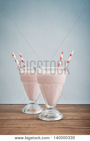 Milkshake On Wodeen Table