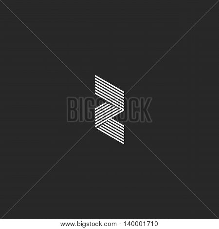 Logo Z Letter Modern Monogram, Thin Linear Initial Design Element For Business Card Emblem, Stripe G