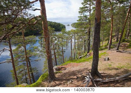 Valaam. Sortavala area. Russian Federation. View from the mountain Eleon.