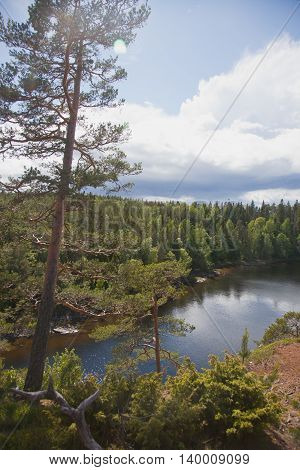 Valaam. Sortavala area. Russian Federation. View from the mountain Eleon.