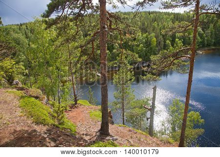 Valaam. Sortavala area. Russian Federation. View from the mountain Eleon.