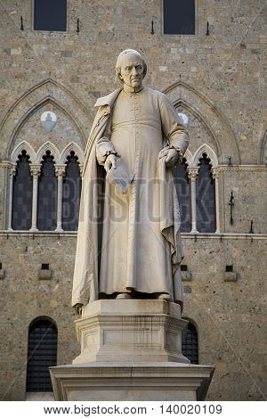 Sallustio Bandini Statue In Siena, Italy