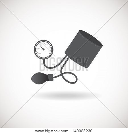 Blood pressure monitor icon. Vector illustration of medical monitor device