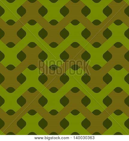 Military Weaving Seamless Pattern. Army Abstract Plexus Texture. Camouflage Ornament For Soldiers. G