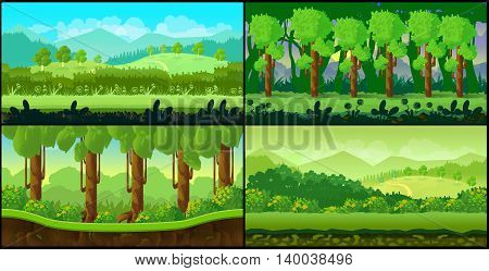 Game Background for your application , project. The Game background is made in vector. Size 1024x512