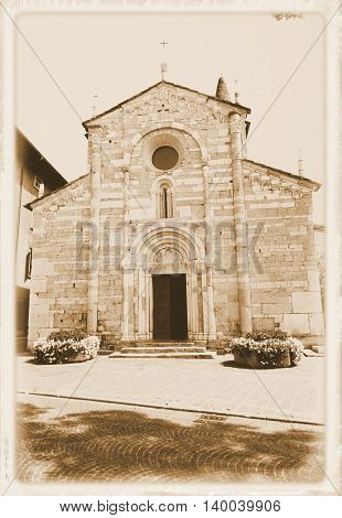 church in Maderno, town on Garda lake in Italy
