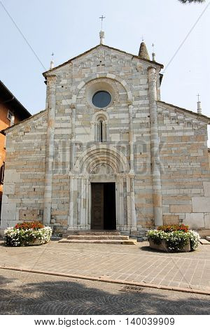 church in Maderno, town on Garda lake in Italy