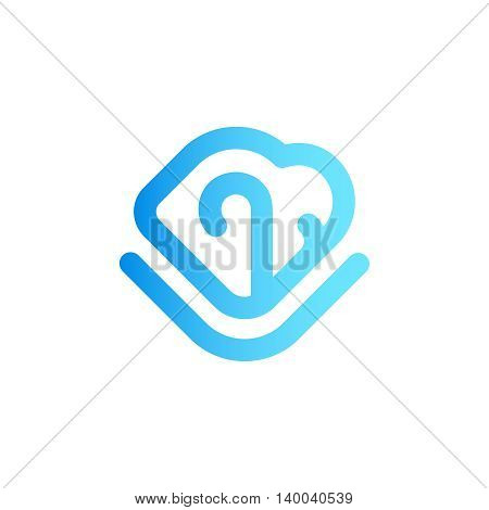 B2B logo vector design concept isolated on white background. Modern corporate identity for business marketing company. Abstract web icon in mono line style with letter B and number two