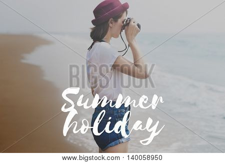 Summer Vacation Holiday Beach Sunny Concept